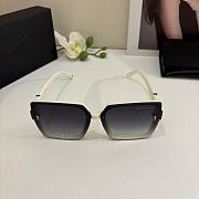 Fortok YSL Saint Laurent Eyewear Oversized-Frame Sunglasses White - 5