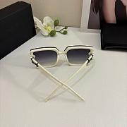 Fortok YSL Saint Laurent Eyewear Oversized-Frame Sunglasses White - 3