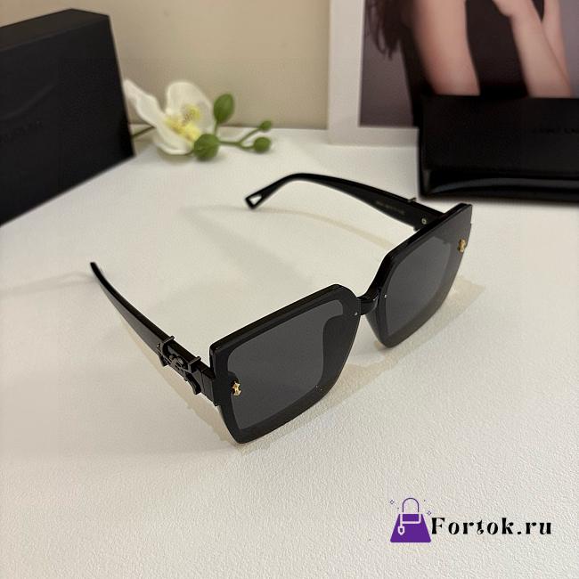 Fortok YSL Saint Laurent Eyewear Oversized-Frame Sunglasses Full Black - 1