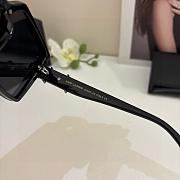 Fortok YSL Saint Laurent Eyewear Oversized-Frame Sunglasses Full Black - 6