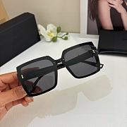 Fortok YSL Saint Laurent Eyewear Oversized-Frame Sunglasses Full Black - 5