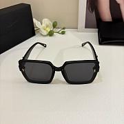 Fortok YSL Saint Laurent Eyewear Oversized-Frame Sunglasses Full Black - 4