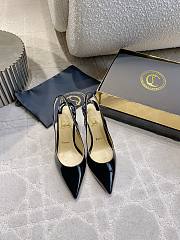 Fortok Louboutin Miss Z Sling Back 100mm Black - 1