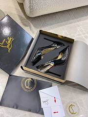 Fortok Louboutin Miss Z Sling Back 100mm Black - 5