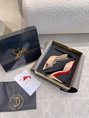 Fortok Christian Louboutin Miss Z Mule Beige 85mm/100mm - 2