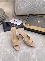 Fortok Christian Louboutin Miss Z Mule Beige 85mm/100mm - 6