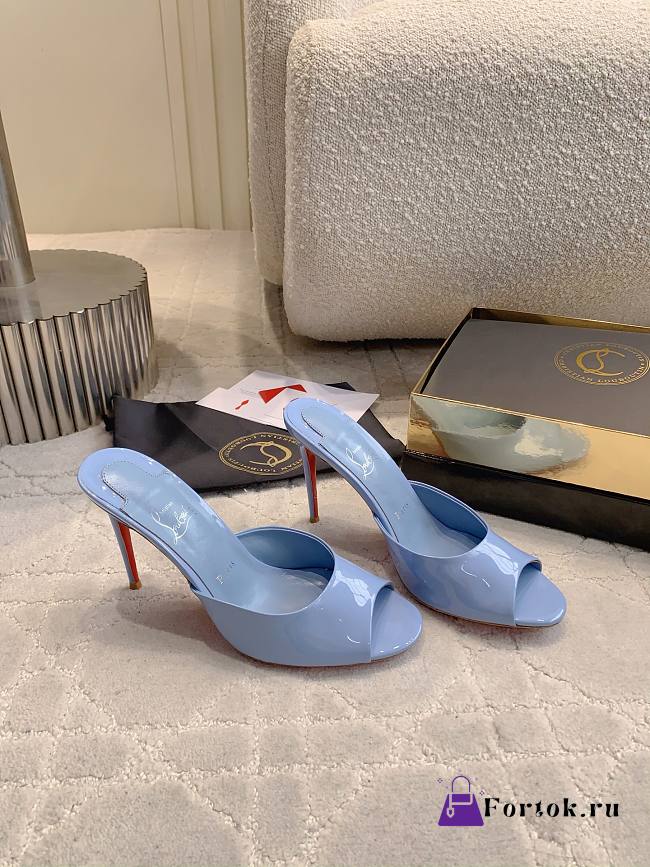 Fortok Christian Louboutin Me Dolly Blue 6.5/8.5/10cm - 1