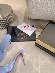 Fortok Christian Louboutin Me Dolly Blue 6.5/8.5/10cm - 4