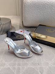 Fortok Christian Louboutin Me Dolly Silver 6.5/8.5/10cm - 1