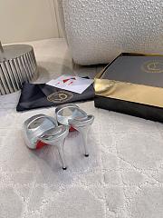 Fortok Christian Louboutin Me Dolly Silver 6.5/8.5/10cm - 3