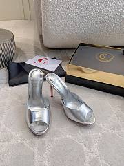 Fortok Christian Louboutin Me Dolly Silver 6.5/8.5/10cm - 2