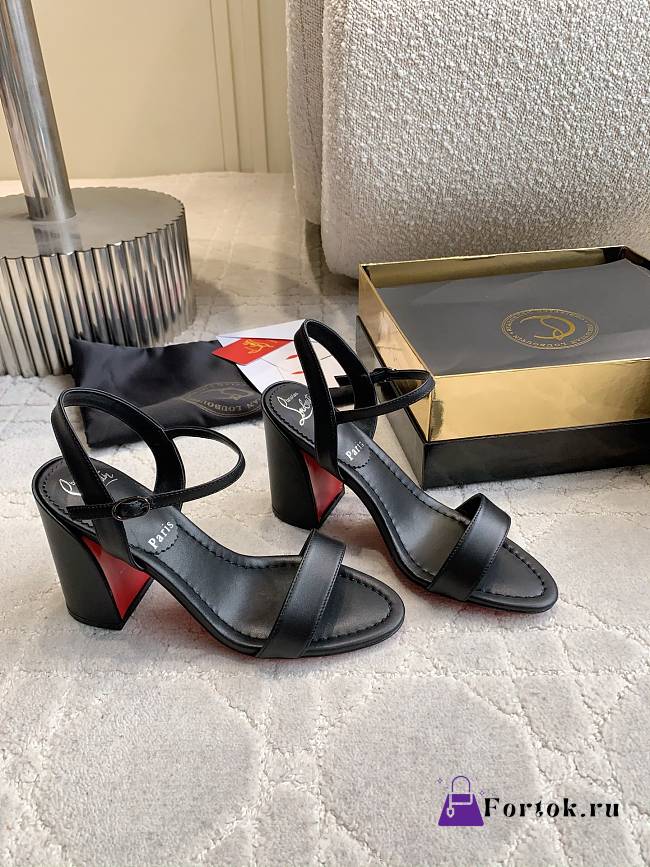 Fortok Christian Louboutin Miss Jane Black 5.5/8.5cm - 1