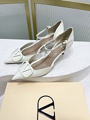 Fortok Valentino Garavani VLogo Signature T-strap pumps White 6.5cm - 5