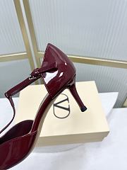 Fortok Valentino Garavani VLogo Signature T-strap pumps Burgundy 6.5cm - 5