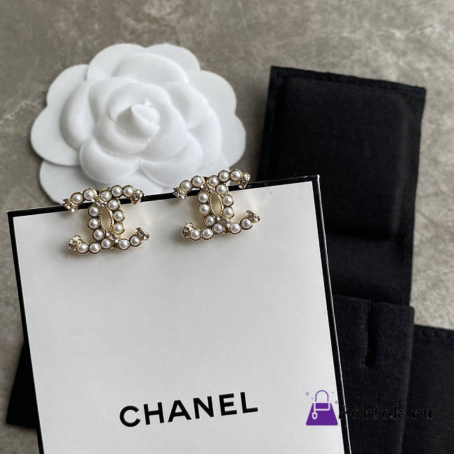 Fortok Chanel CC Logo Earrings - 1