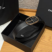 Fortok Chanel Belt Black - Gold 30mm - 6