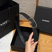 Fortok Chanel Belt Black - Gold 30mm - 5