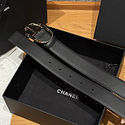 Fortok Chanel Belt Black - Gold 30mm - 3
