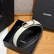 Fortok Chanel Belt White 30mm - 3