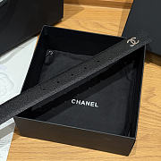 Fortok Chanel Belt Black - Silver 30mm - 4