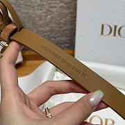 Fortok Dior CD Belt 20mm Brown Suede - 2