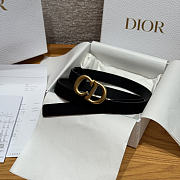 Fortok Dior CD Belt 20mm Black Suede - 2