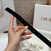 Fortok Dior CD Belt 20mm Black Suede - 4