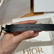 Fortok Dior CD Belt 20mm White Grained Cowhide Leather - 3