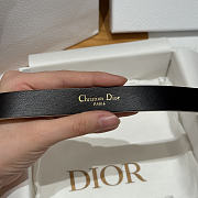 Fortok Dior CD Belt 20mm White Grained Cowhide Leather - 2