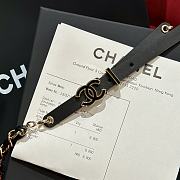 Fortok Chanel chain leather belt CC Black - 5