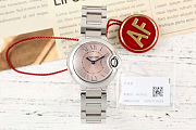 Fortok Cartier Ballon Bleu watch Steel/Pink sunray dial 28mm  - 1