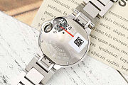 Fortok Cartier Ballon Bleu watch Steel/Pink sunray dial 28mm  - 3