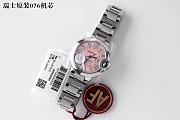 Fortok Cartier Ballon Bleu watch Steel/Pink sunray dial 33mm  - 3