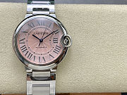 Fortok Cartier Ballon Bleu watch Steel/Pink sunray dial 36mm  - 1