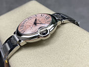 Fortok Cartier Ballon Bleu watch Steel/Pink sunray dial 36mm  - 3