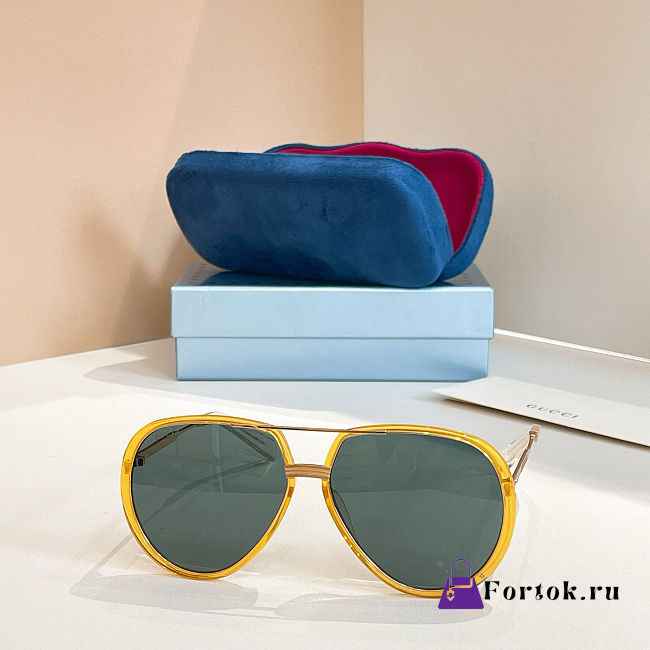 Fortok Gucci Sunglasses Yellow GG0904S 60-15-145mm - 1
