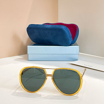 Fortok Gucci Sunglasses Yellow GG0904S 60-15-145mm