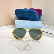 Fortok Gucci Sunglasses Yellow GG0904S 60-15-145mm - 2