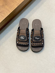 Fortok Dior 2026ss Dior H-Town Men Slides Brown - 1