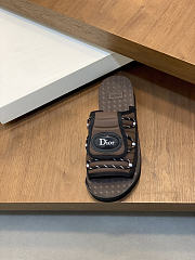 Fortok Dior 2026ss Dior H-Town Men Slides Brown - 2