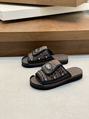 Fortok Dior 2026ss Dior H-Town Men Slides Brown - 4