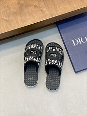 Fortok Dior 2026ss Dior Alpha Sandals Men Slides Black And Brown - 1