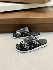 Fortok Dior 2026ss Dior Alpha Sandals Men Slides Black And Brown - 5