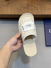 Fortok Dior 2026ss Dior Alpha Sandals Men Slides Beige - 5