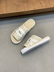 Fortok Dior 2026ss Dior Alpha Sandals Men Slides Beige - 6