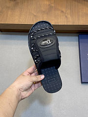 Fortok Dior 2026ss Dior H-Town Men Slides Black - 4