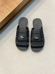 Fortok Dior 2026ss Dior H-Town Men Slides Black - 3