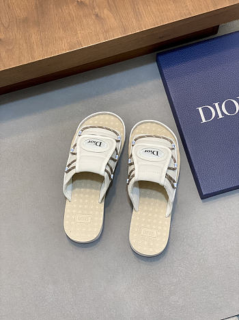 Fortok Dior 2026ss Dior H-Town Men Slides Beige