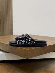 Fortok Louis Vuitton Miami Men Mules Black  - 6