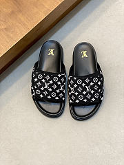Fortok Louis Vuitton Miami Men Mules Black  - 5